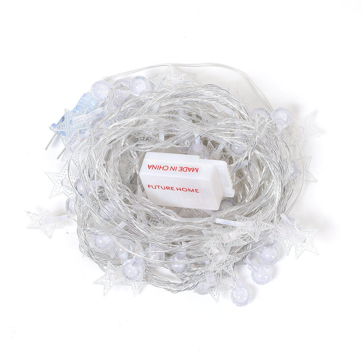 FUTURE HOME Brightown Star String Lights Battery Operated - Star Fairy String Lights, Waterproof for Bedroom Tent Loft Bed Patio Party Wedding Decor, Warm White
