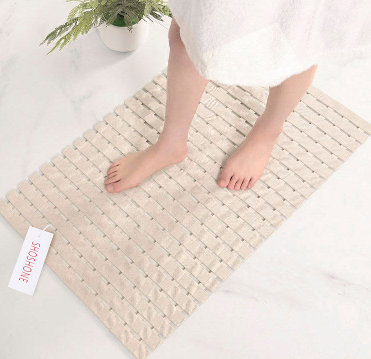 SHOSHONE Bathtub Shower Mat, Washable Bathtub Floor Mat, Suction Cup to Keep Bathtub Clean
