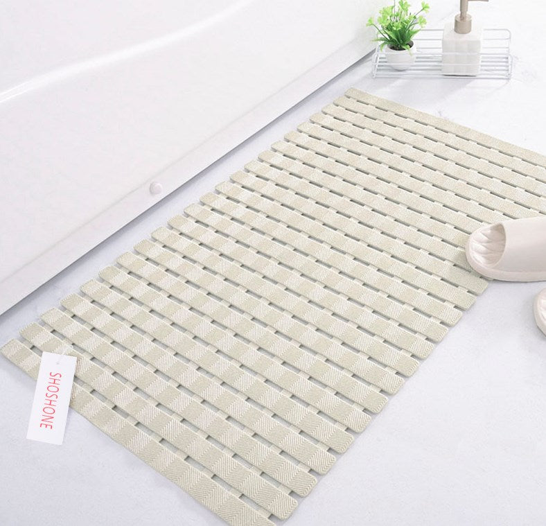 SHOSHONE Bathtub Shower Mat, Washable Bathtub Floor Mat, Suction Cup to Keep Bathtub Clean