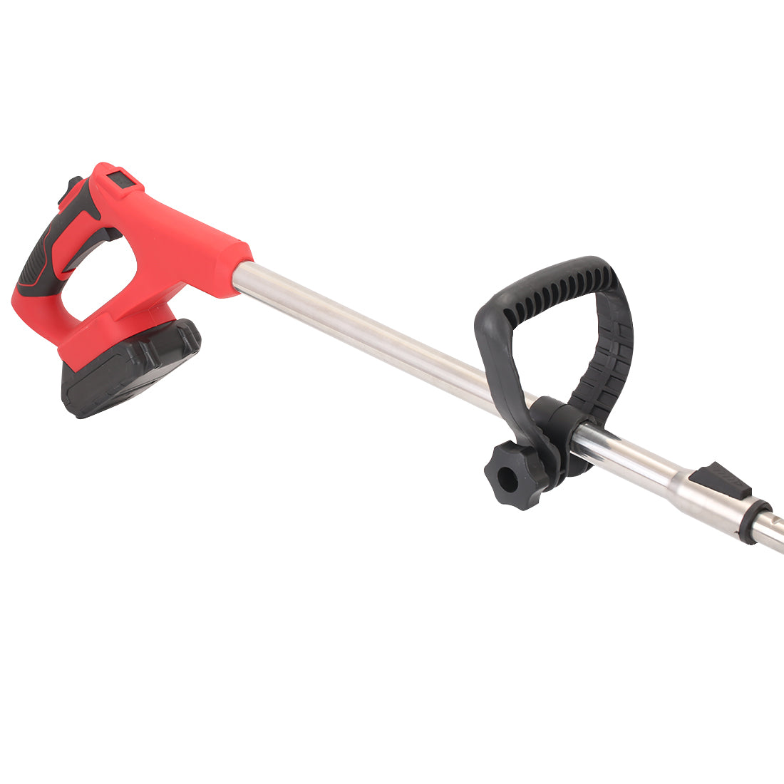 FUTURE HOME Cordless lawn mower with brushless motor, telescopic pole, cordless hand-held trimmer, removable auxiliary wheels