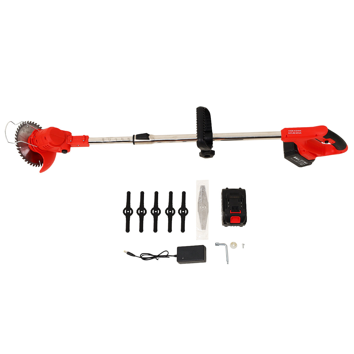 FUTURE HOME Cordless Weed Wacker, Electric Weed Eater, Grass Trimmer Cordless, Weed Erimmer