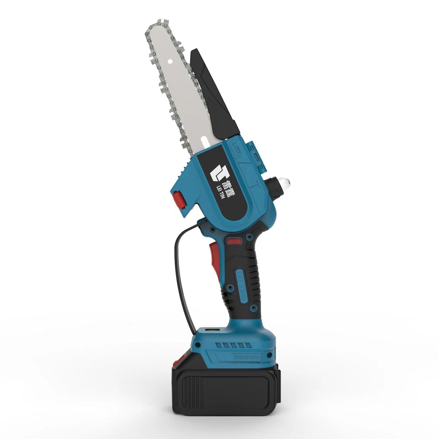 FUTURE HOME Cordless Electric Chainsaw, Battery Chainsaw with Security Lock Small Handheld Battery Powered Super Saws for Tree Trimming Branches Cutting