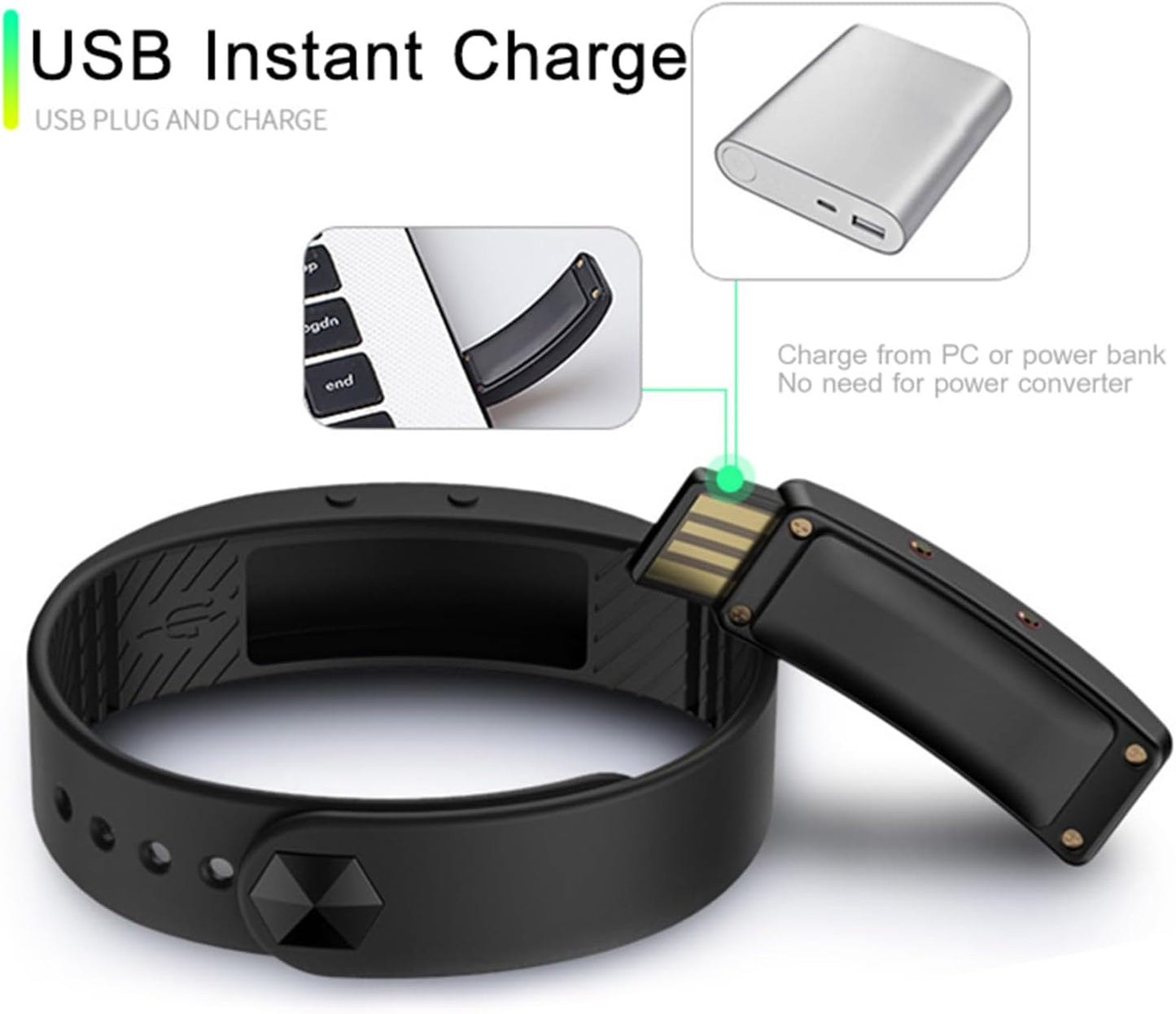 FUTURE HOME Bluetooth Fitness Tracker Watch Pedometer Digital Step Counter Calorie Counter Distance Activity Tracker Alarm LED Sports Fitness Watch with Water Resistance