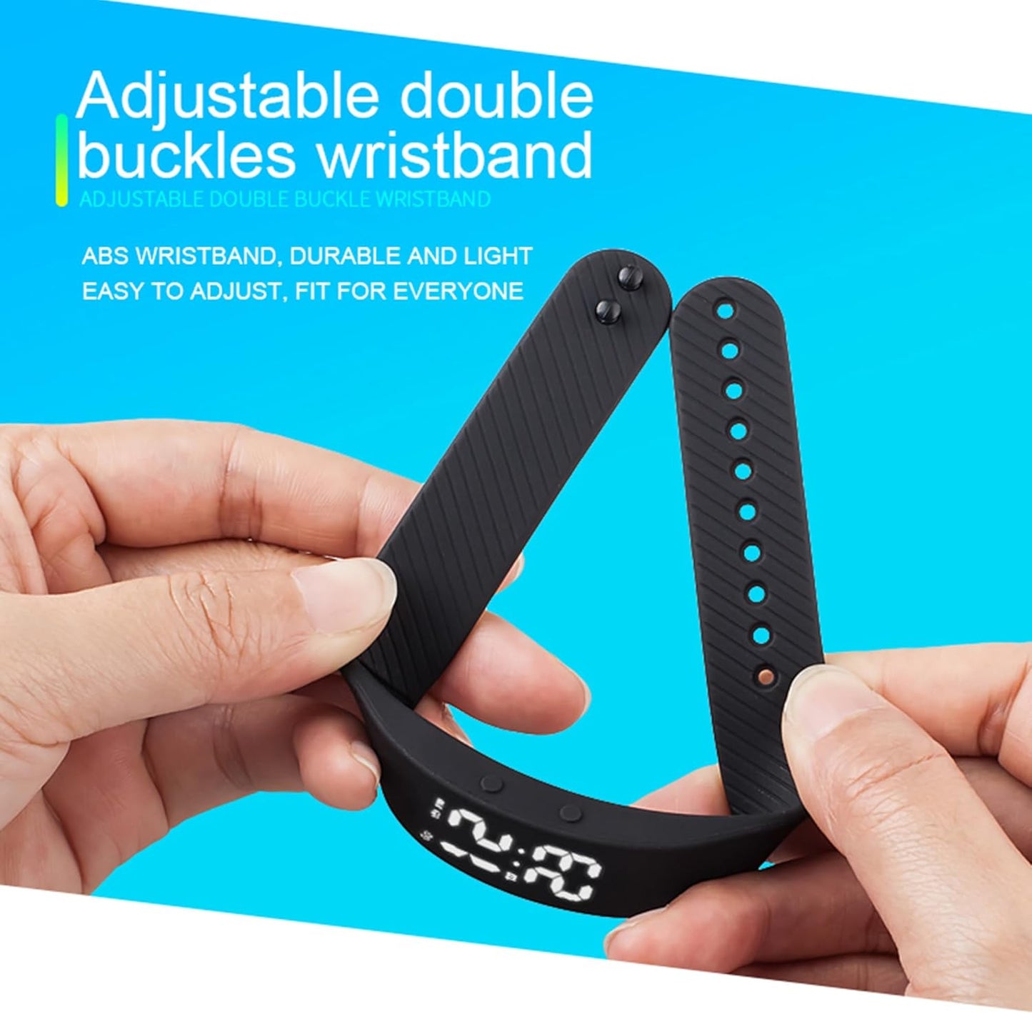 FUTURE HOME Bluetooth Fitness Tracker Watch Pedometer Digital Step Counter Calorie Counter Distance Activity Tracker Alarm LED Sports Fitness Watch with Water Resistance
