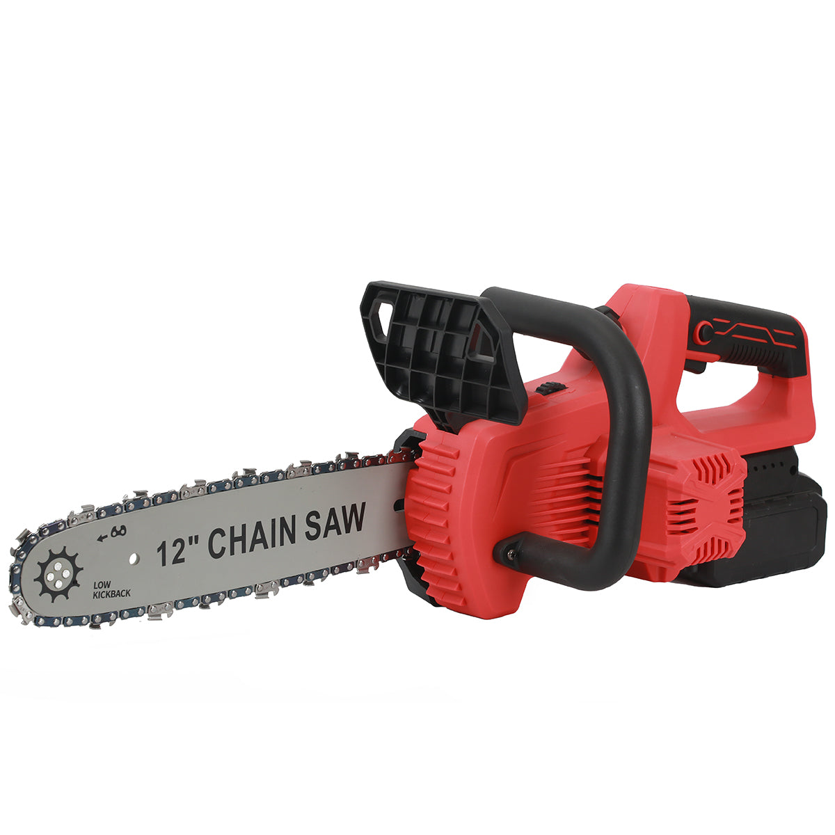 FUTURE HOME Battery Operated Chainsaw Handheld Electric Cordless Chainsaw 2Pcs Batteries with Charger, Battery Powered Brushless Chain Saw for Trees Branches Trimming Wood Cutting