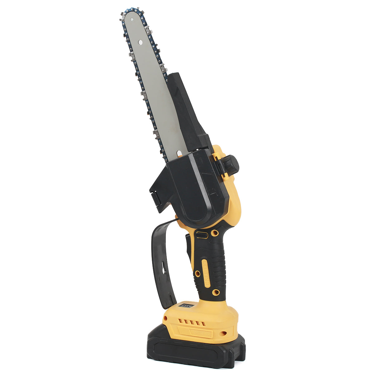 FUTURE HOME Cordless Chain Saw, Battery Electric Chain Saw with Safety Lock Small Handheld Battery Powered Super Chain Saw for Tree Trimming and Branch Cutting