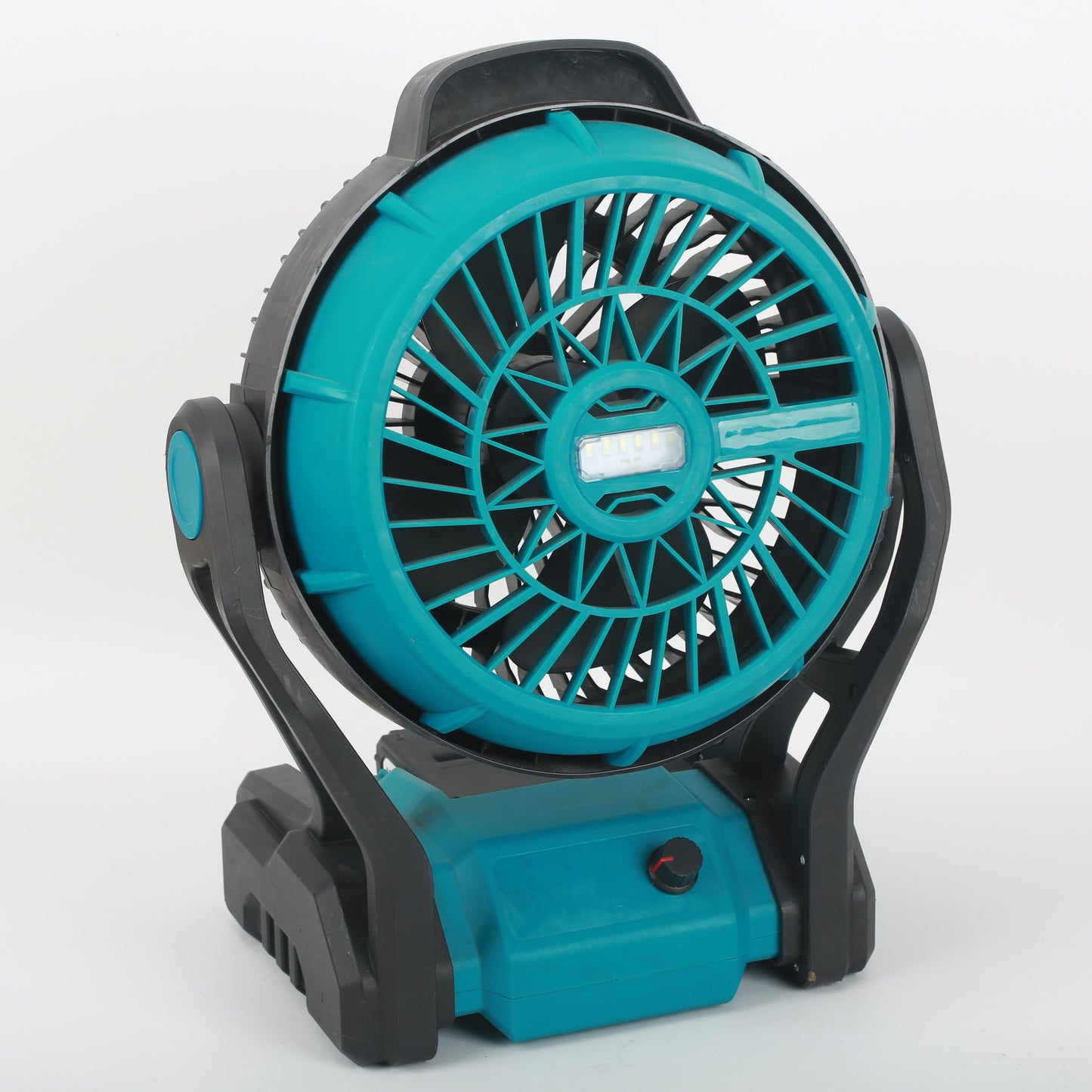 FUTURE HOME Camping Fan with LED Lights 1500mAh 8-Inch Rechargeable Outdoor Tent Fan 270° Head Swivel and Battery Operated Desk Fan with Hook for Picnic BBQ Fishing Trip