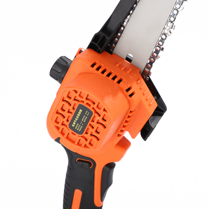 FUTURE HOME Cordless Electric Chainsaw, Battery Chainsaw with Security Lock Small Handheld Battery Powered Super Saws for Tree Trimming Branches Cutting