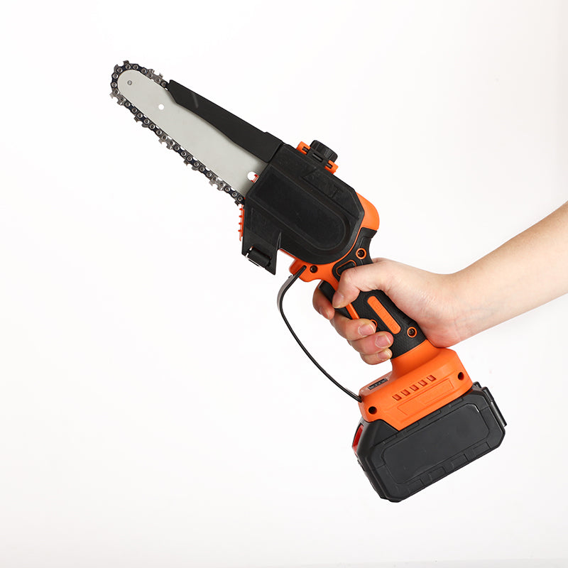 FUTURE HOME Cordless Electric Chainsaw, Battery Chainsaw with Security Lock Small Handheld Battery Powered Super Saws for Tree Trimming Branches Cutting