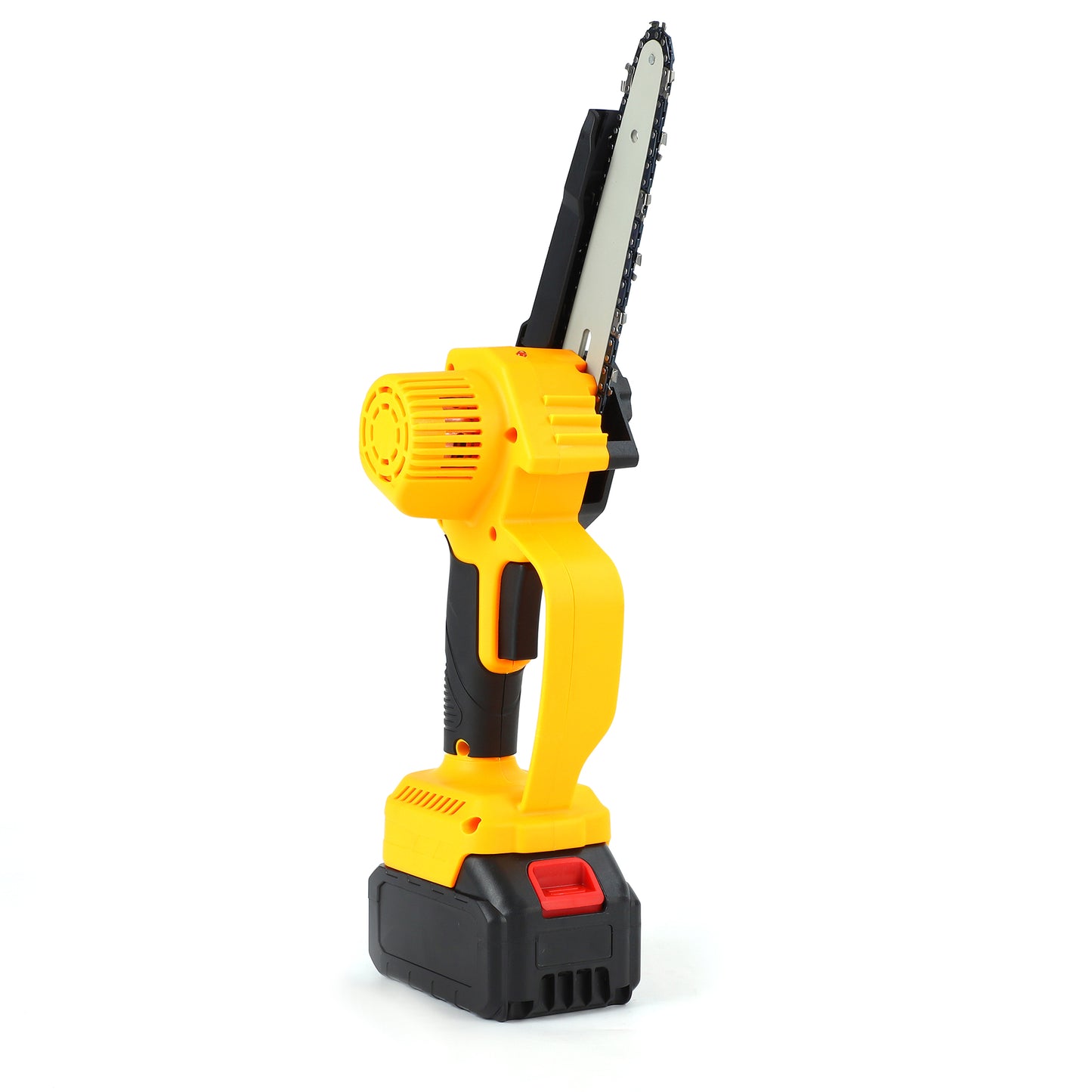 FUTURE HOME Cordless Compatible, 12 Inch Handheld Brushless Electric Chainsaw with Auto Oiler & Security Lock, for Wood, Trees Cutting