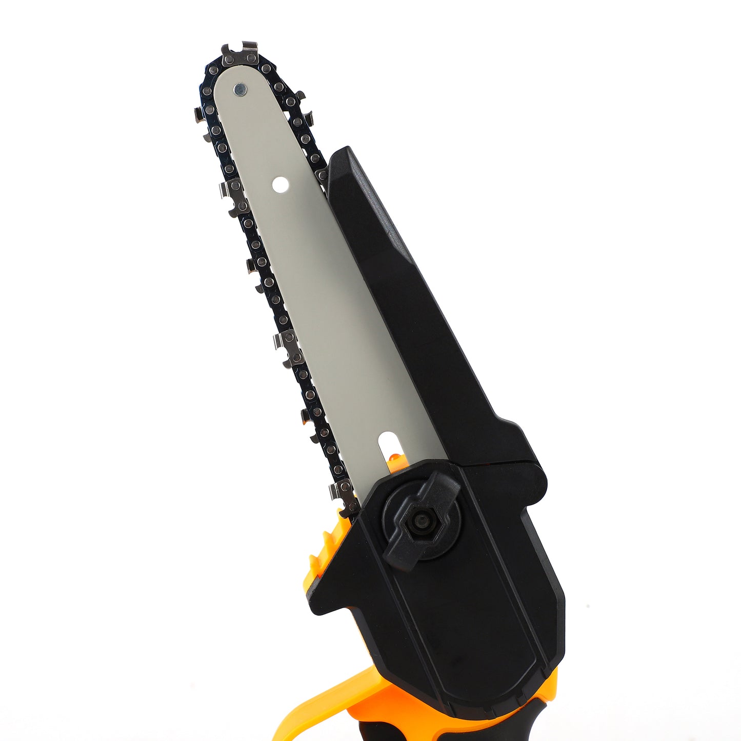 FUTURE HOME Cordless Compatible, 12 Inch Handheld Brushless Electric Chainsaw with Auto Oiler & Security Lock, for Wood, Trees Cutting