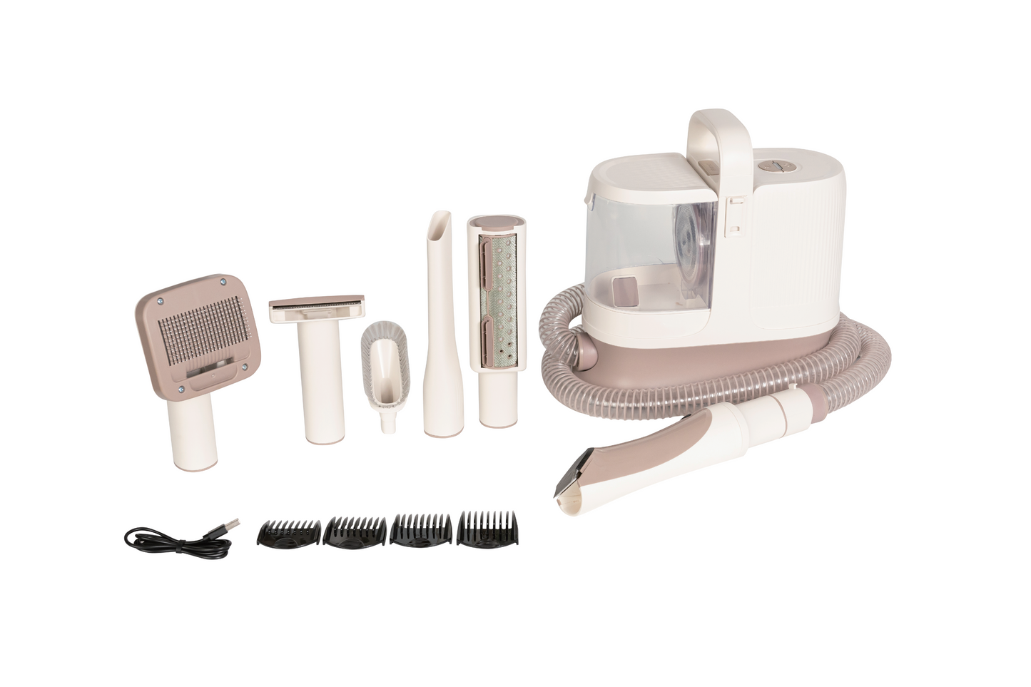 FUTURE HOME 005 Pet Vacuum Cleaner ElectricTrimmer Hair Remover Grooming Slicker Deshedding Dog And Cat Brush Set