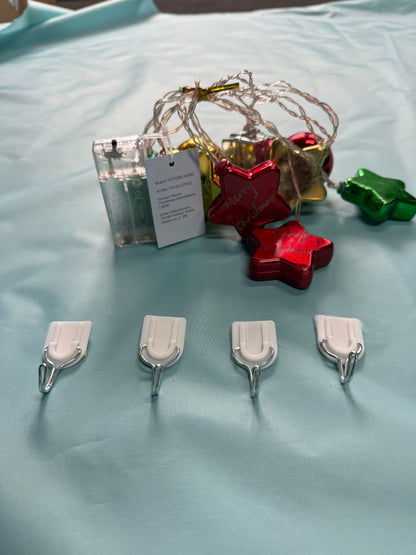 FUTURE HOME String lights for festive decoration-– Battery Powered String Lights, Christmas Baubles Ornaments for Wall Xmas Tree, Home & Holiday Decor, Balcony Party Ornaments