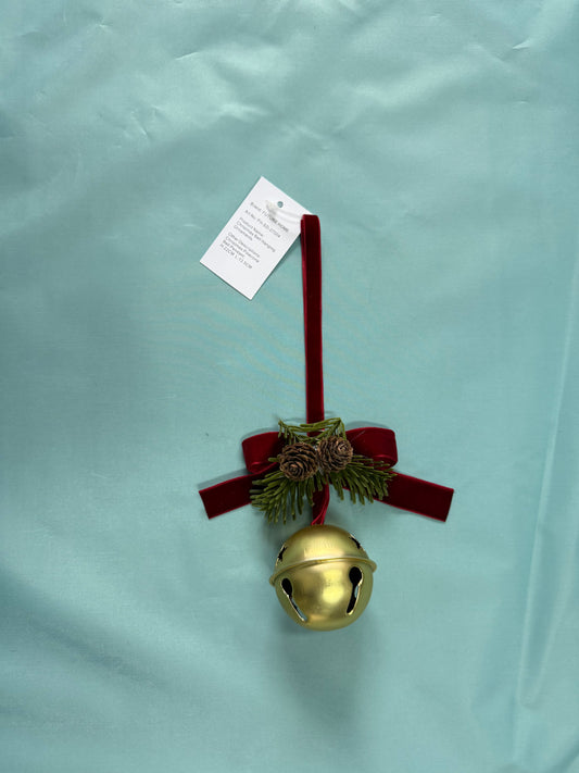 FUTURE HOME bell for Christmas tree Christmas Jingle Bells with Pine Cone and Needle Decorations,  Hanging Tree Topper with Bows for Door Handle, Cabinet Knob, Party Decor for Christmas Tree Door Fireplace Home Decoration
