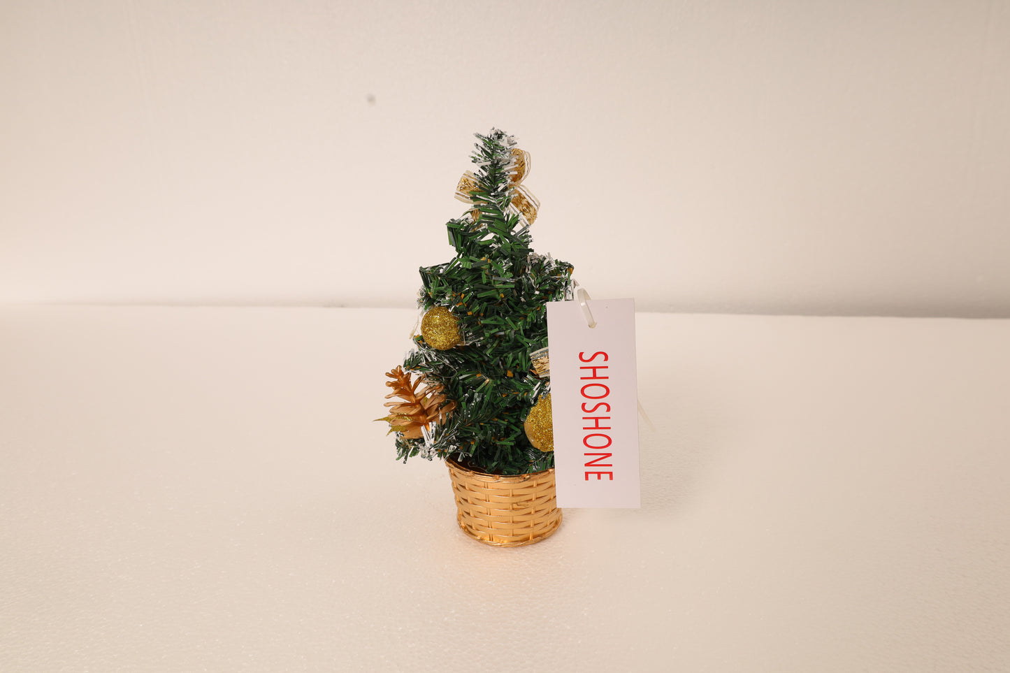 SHOSHONE Desktop Christmas Tree Mini Artificial Christmas Tree, Desktop Small Christmas Tree, Used for Holiday Indoor DIY Christmas Decoration