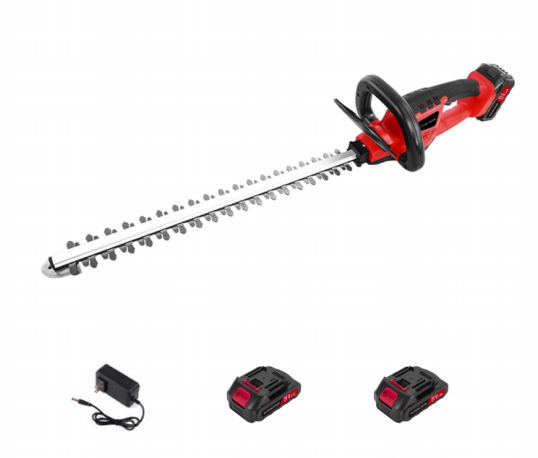 FUTUREHOME Cordless Hedge Trimmer, 22 Inch Steel Blade, Reduced Vibration, Battery and Charger Included (LHT2220)