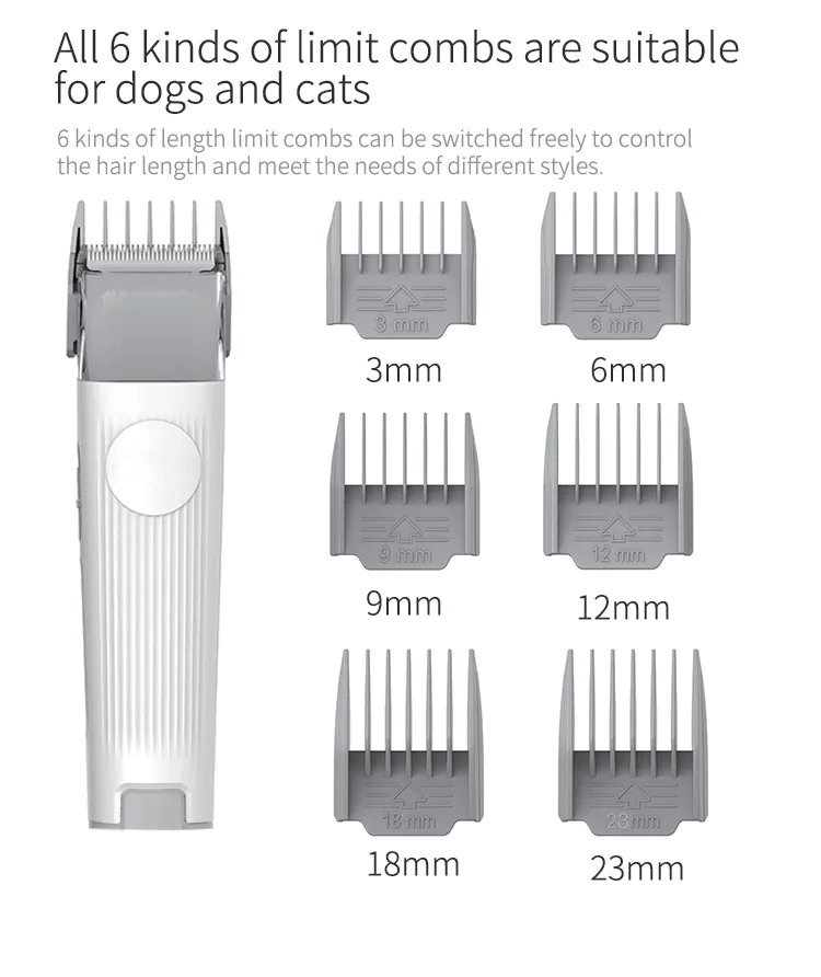 001 Dog Grooming Kit With Innovative Pet Grooming Vacuum Cleaner Brush Trimming Crevice Tool For All Pet Hair Cut